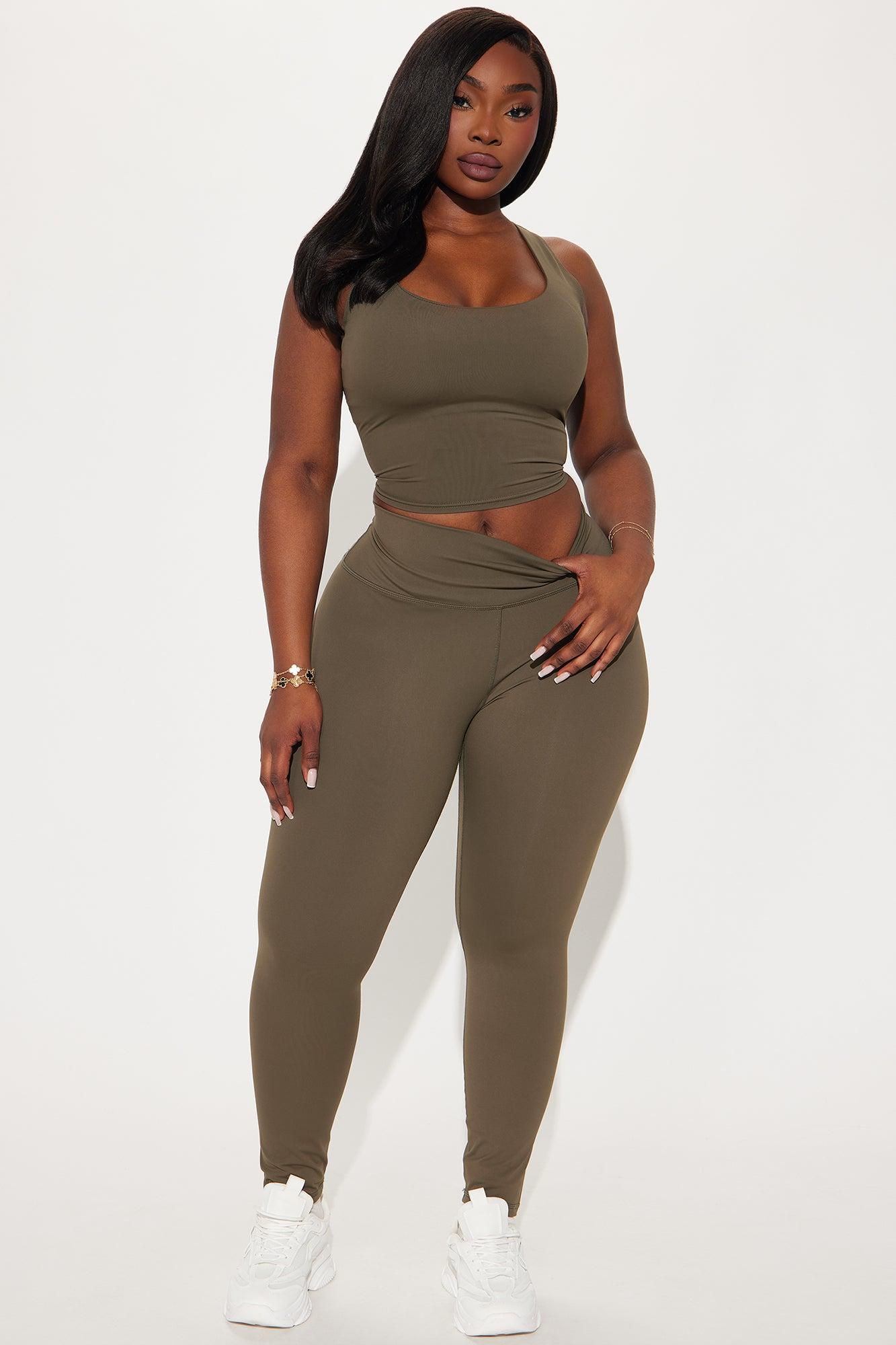Get It Right 7/8 Active Legging - Olive Product Image