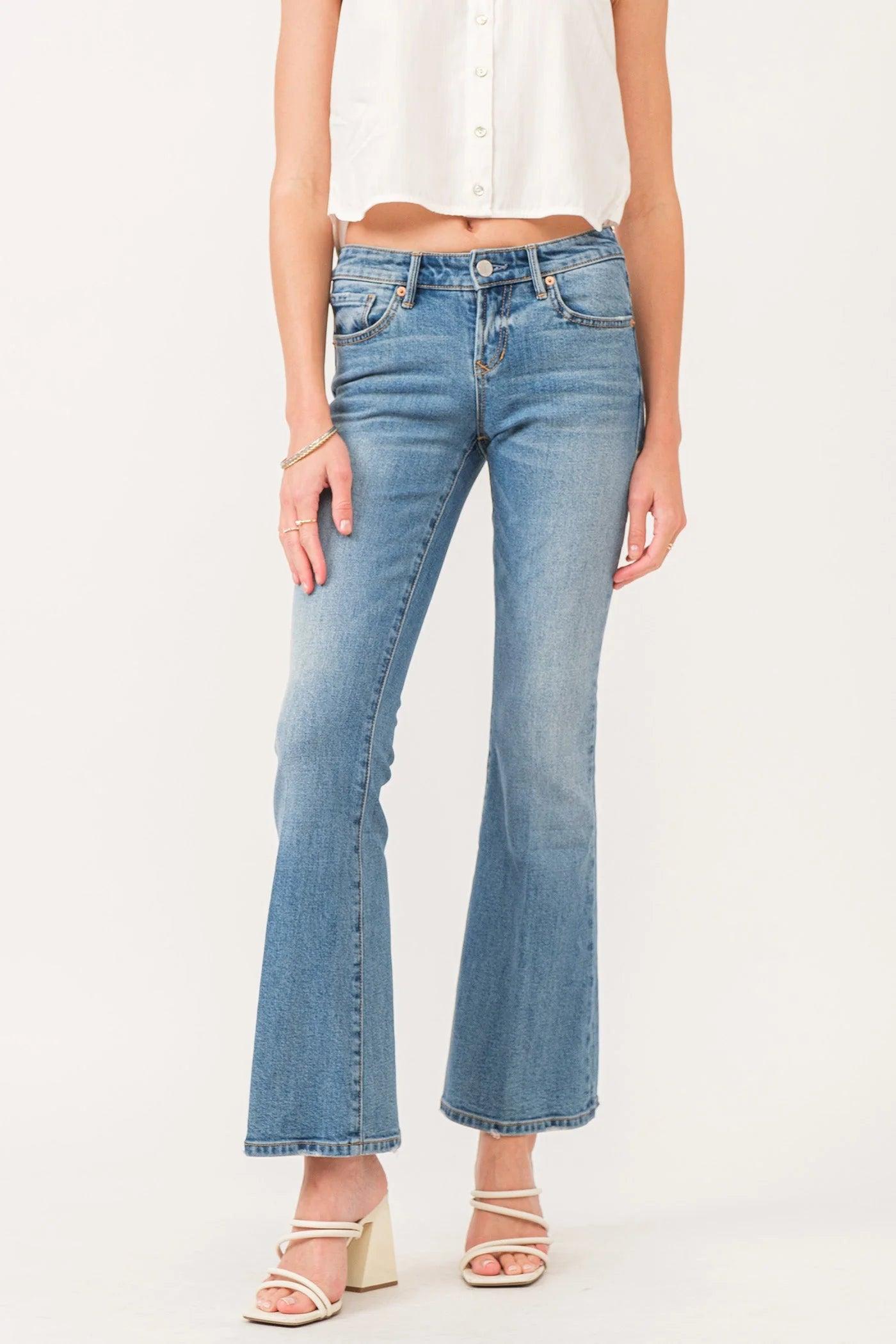 Rosie Mid Rise Flare Jeans Product Image