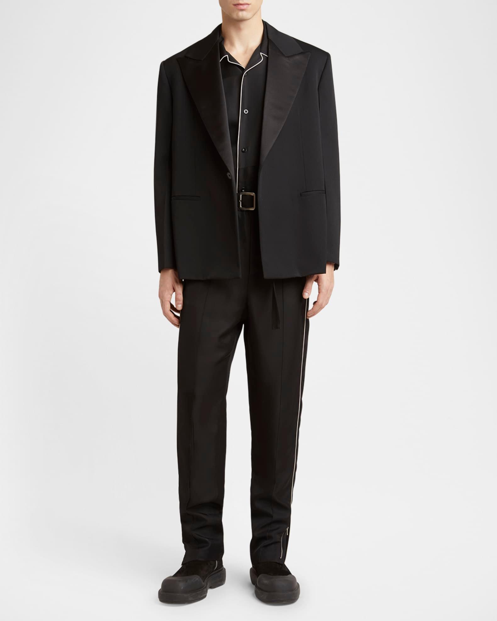 Men's Satin Peak Lapel Evening Jacket Product Image