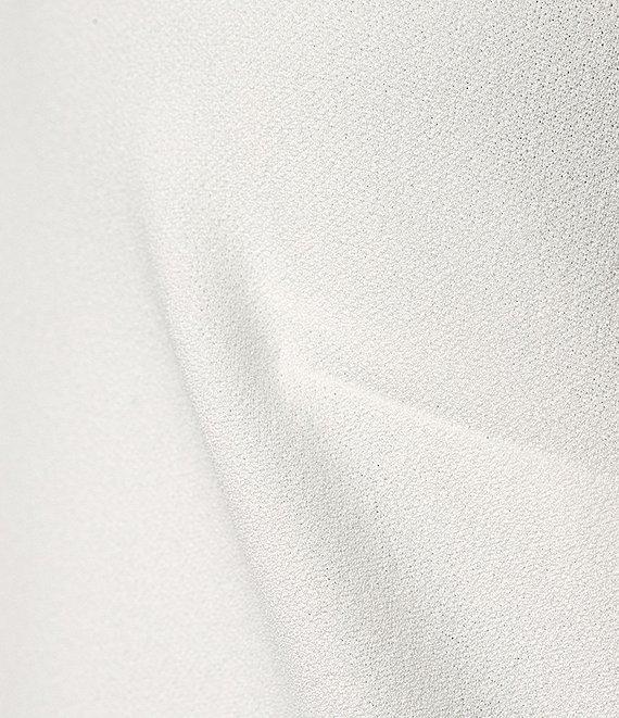 Belle by Badgley Mischka Reese Halter Neck Sleeveless Crepe Side Slit Gown Product Image