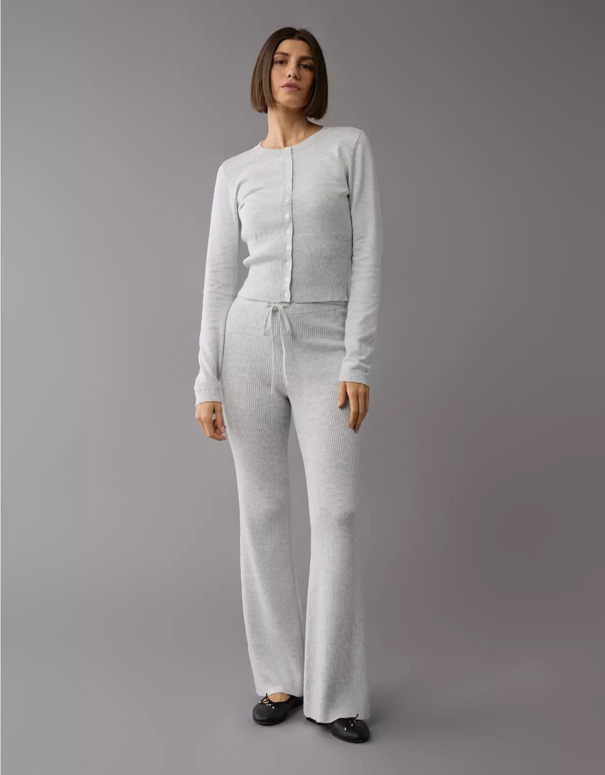 AE Mid-Rise Bootcut Sweater Lounge Pant Product Image