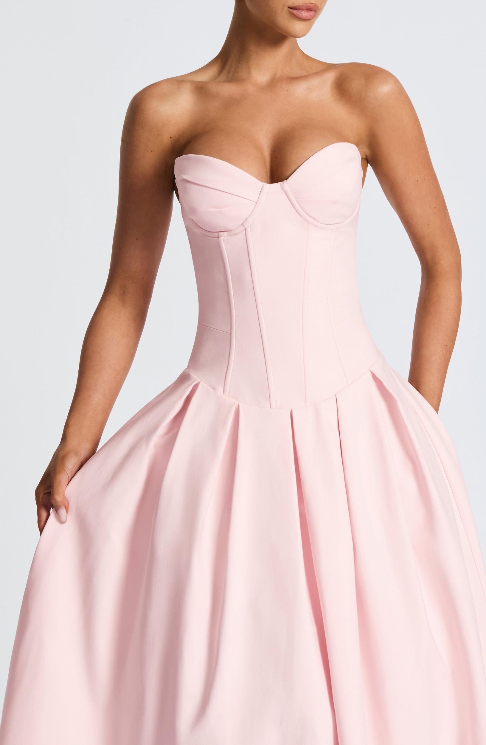 Salma Midi Dress - Blush Product Image