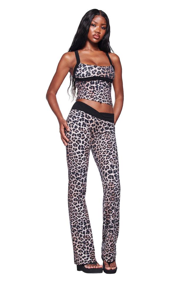 BLARE CROSSOVER PANT - LEOPARD Product Image