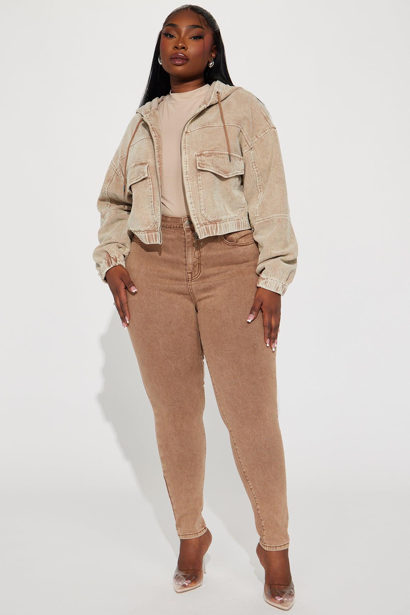 Ellie Corduroy Jacket - Tan Female Product Image