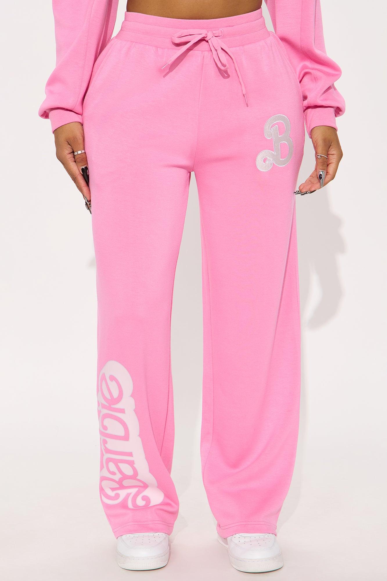 Barbie Logo Scuba Pants - Pink Female Product Image