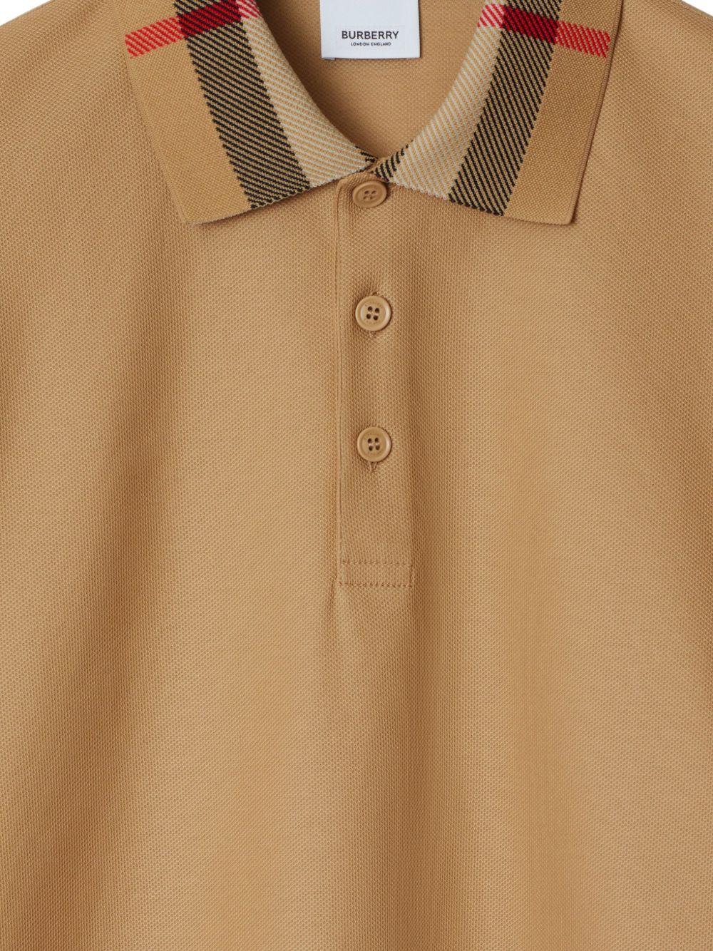 Vintage Check-detail cotton polo shirt Product Image