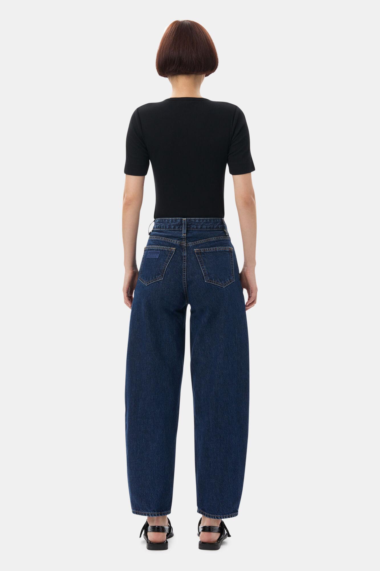 Dark Blue Stary Jeans Product Image
