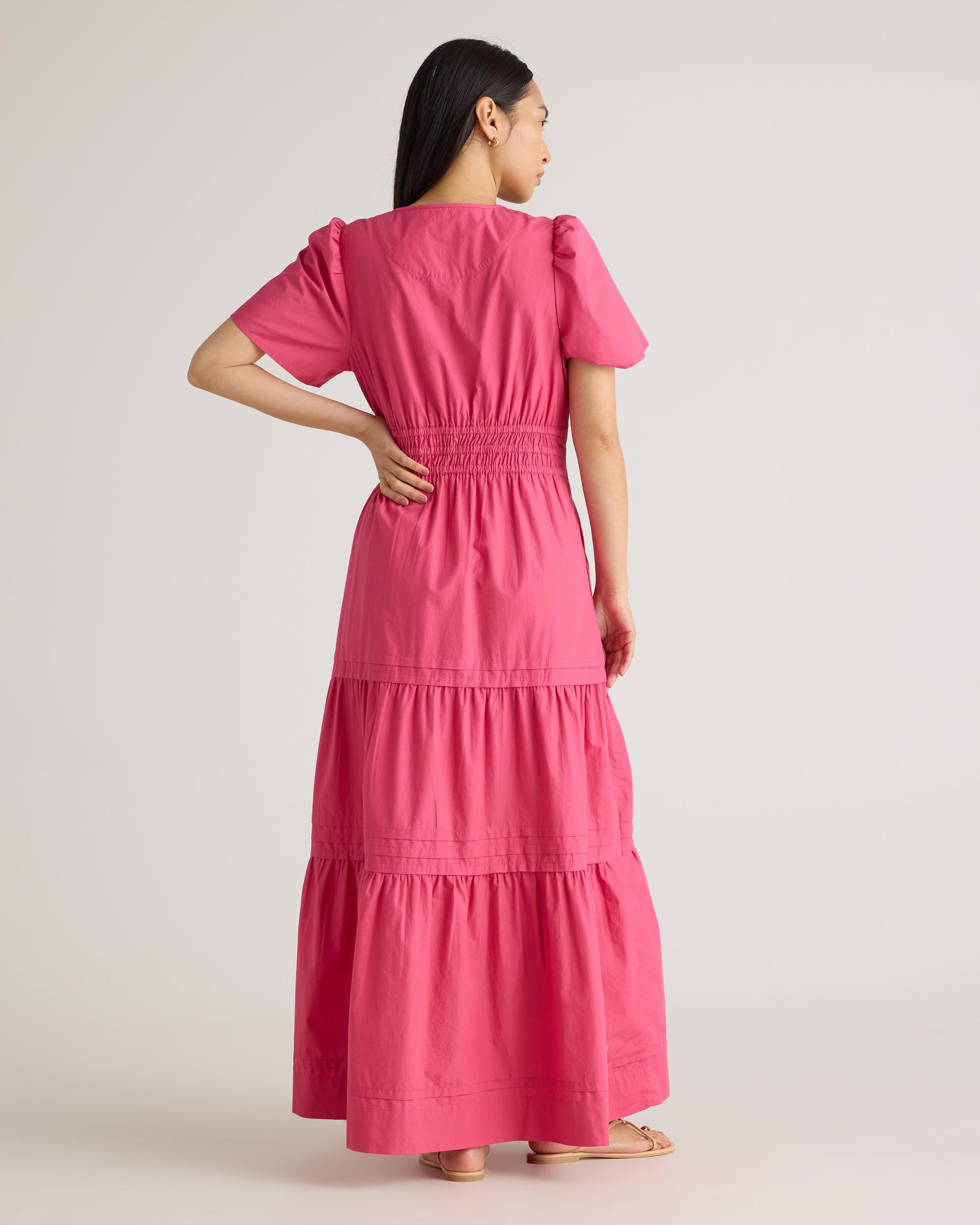 Quince | Women's Poplin Tiered Maxi Dress Cotton Product Image