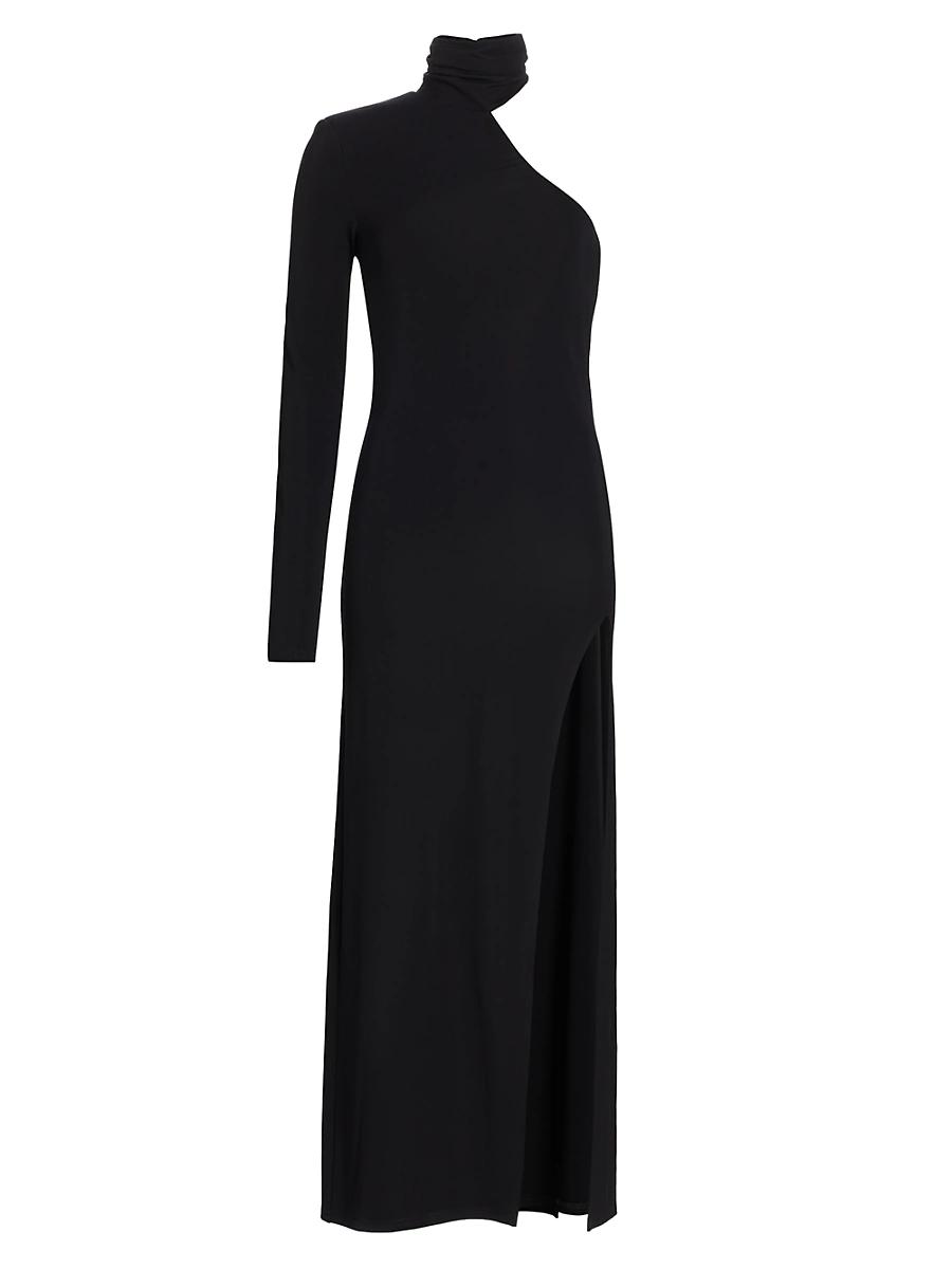 Womens Rio One-Shoulder Turtleneck Midi-Dress Product Image
