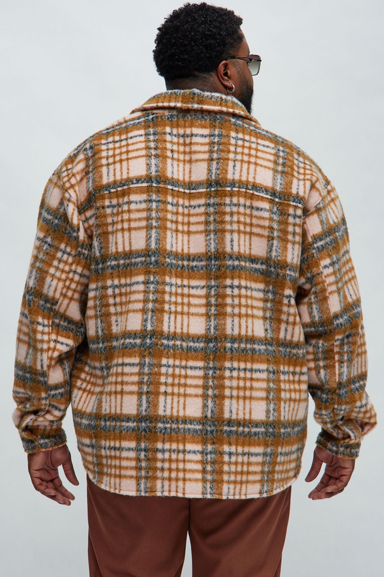 Jackson Mohair Oversized Shirt - Pink/combo Product Image