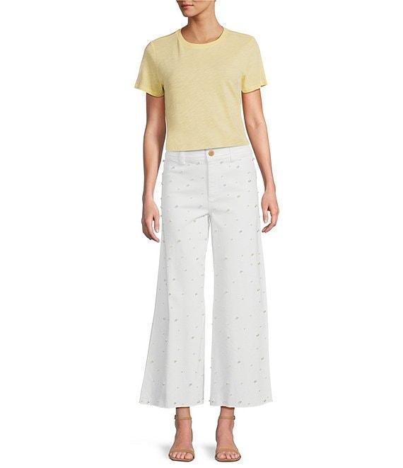 Antonio Melani Pamela Short Sleeve Knit Cotton Tee shirt Product Image