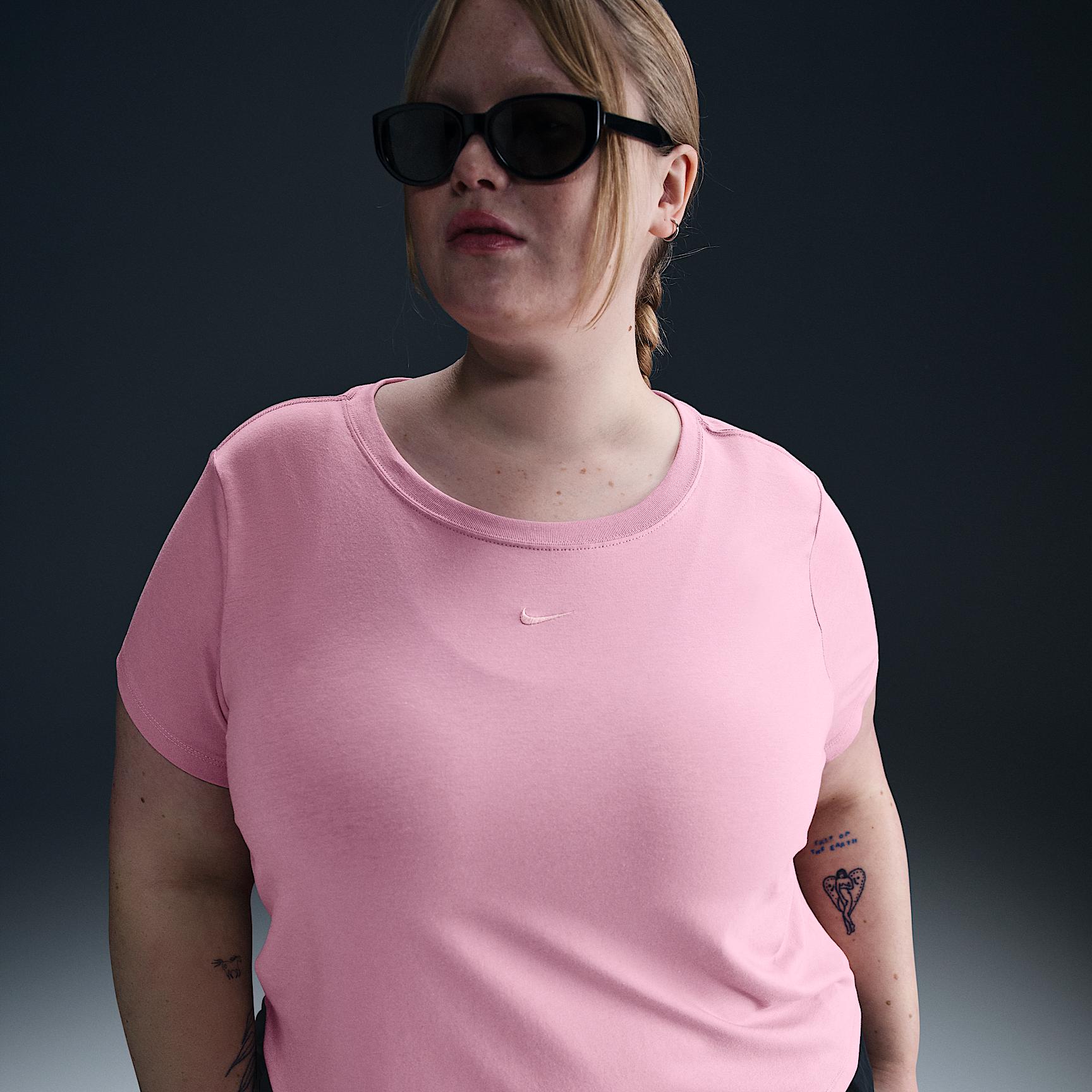 Women's Nike Sportswear Chill Knit Cropped T-Shirt (Plus Size) Product Image