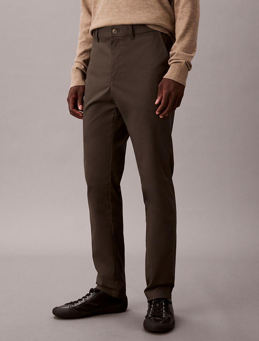 Cotton Sateen Slim Chino Pants Product Image