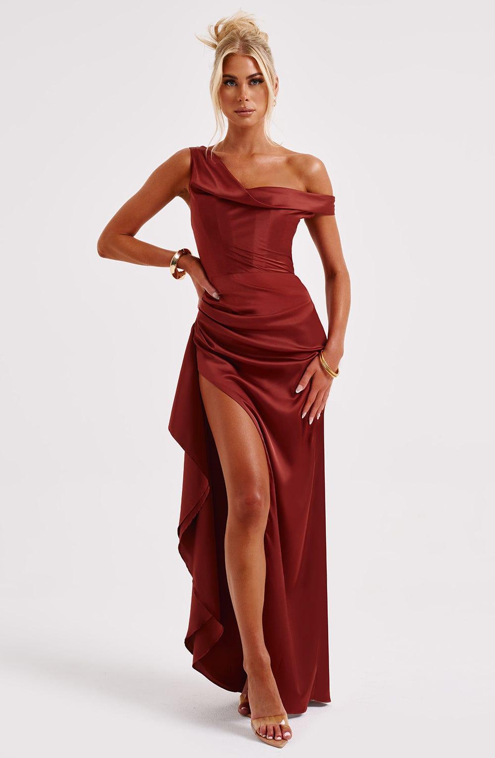 Juliene Maxi Dress - Rust Product Image