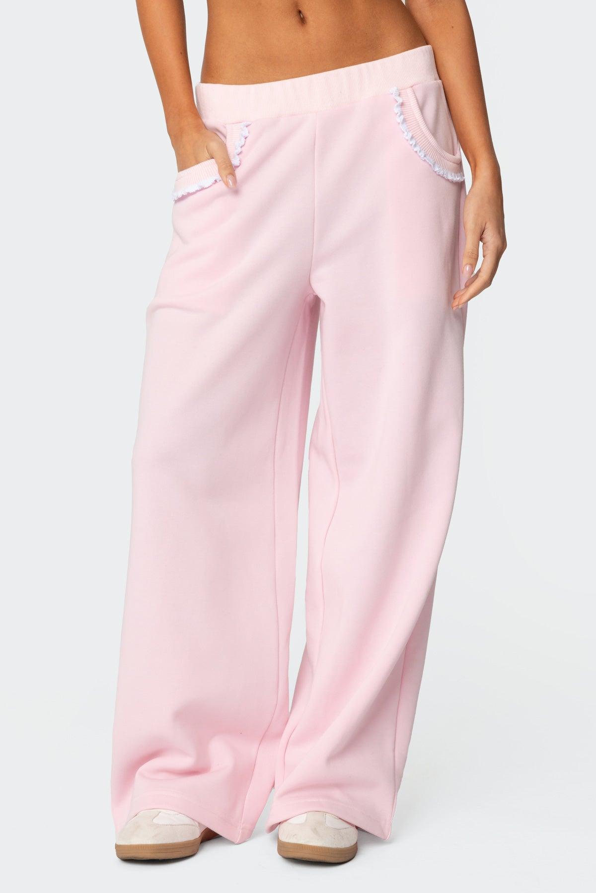 Ashtin Ruffle Trim Sweatpants Product Image