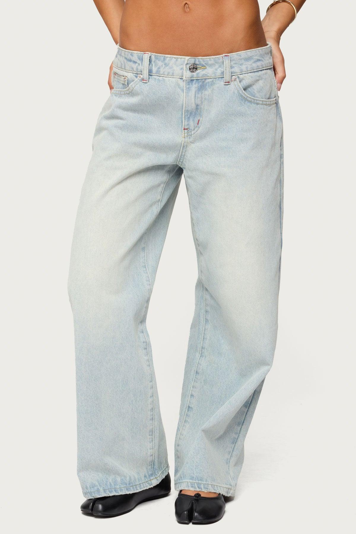 Petite Ace Low Rise Baggy Jeans Product Image
