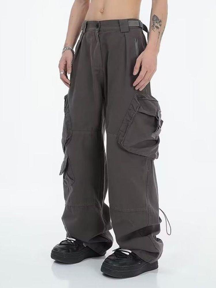 Sopula Men's Pleated Wide-Leg Big Pocket Performance Cargo Pants Product Image