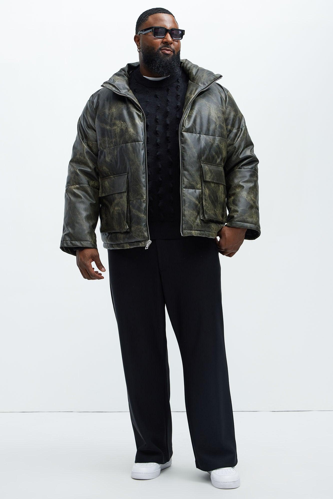 Cyclone Puffer Jacket - Olive Male Product Image