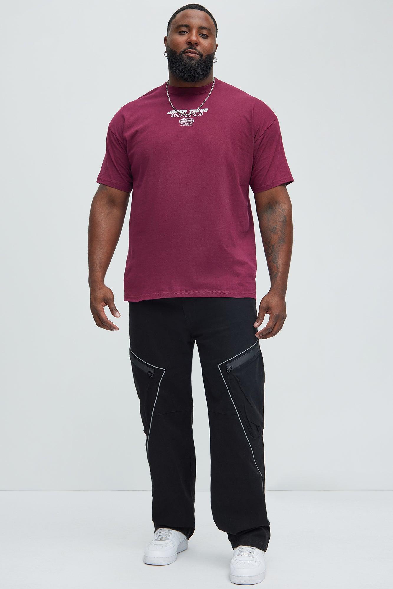 Japan Tokyo Athletics Club Short Sleeve Tee - Burgundy Product Image