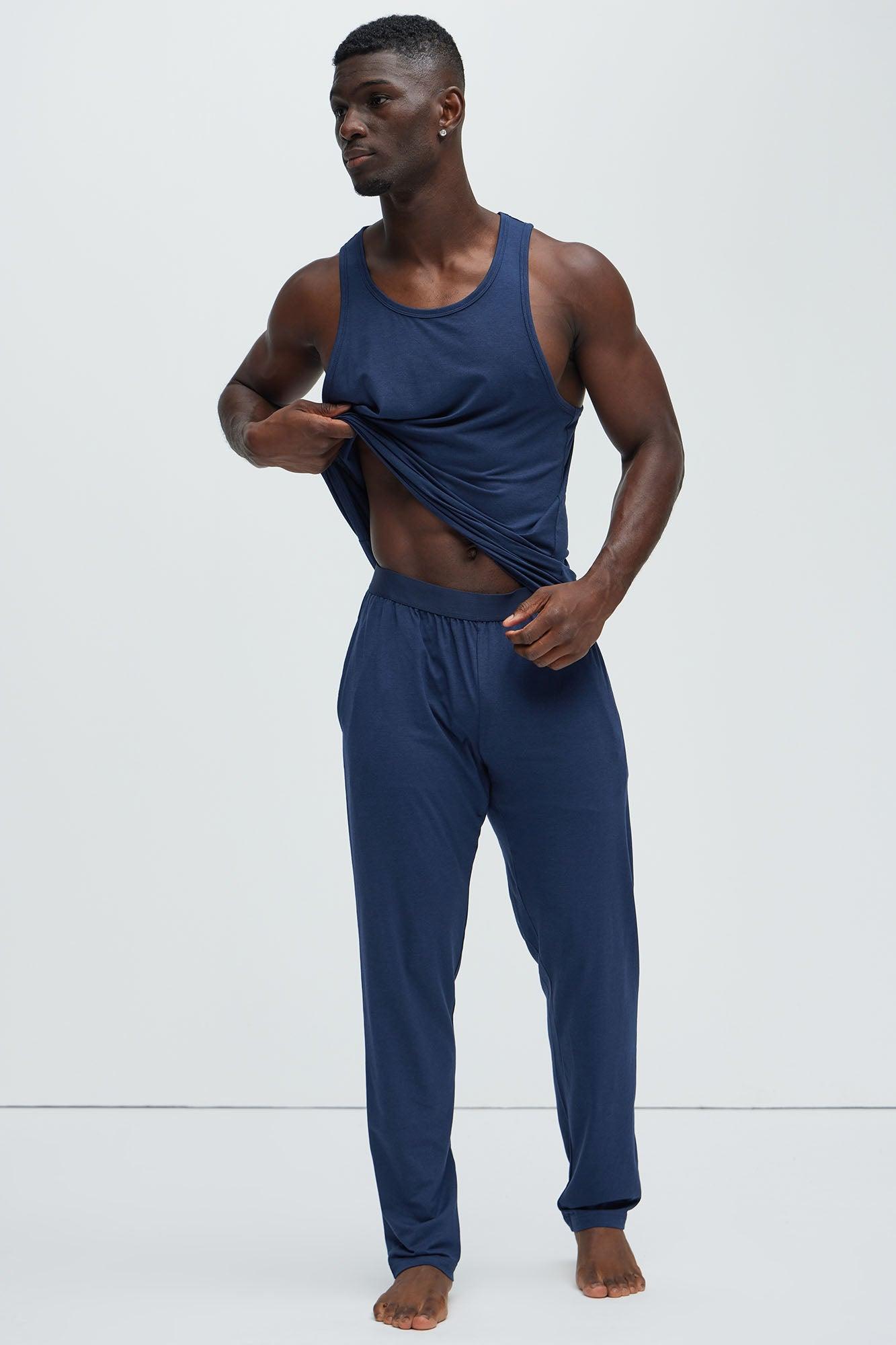 Essential Modal Lounge Tank - Navy Product Image