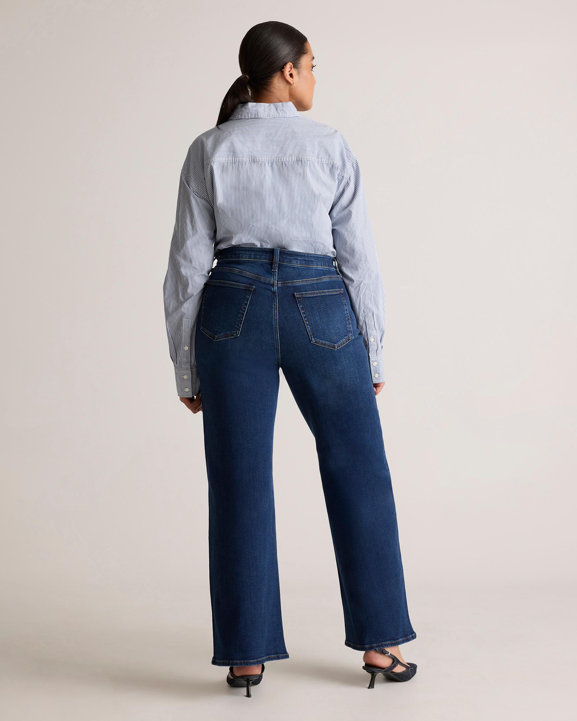 Quince | Women's Bella Stretch Wide Leg Jeans Organic Cotton Product Image