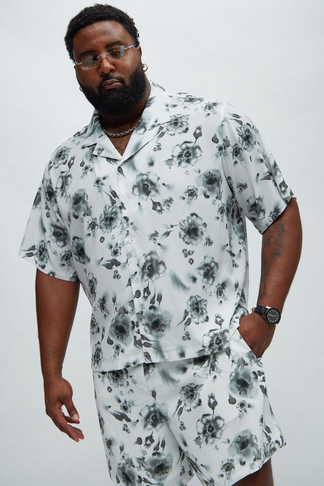 Garth Watercolor Floral Shirt - White/combo Product Image