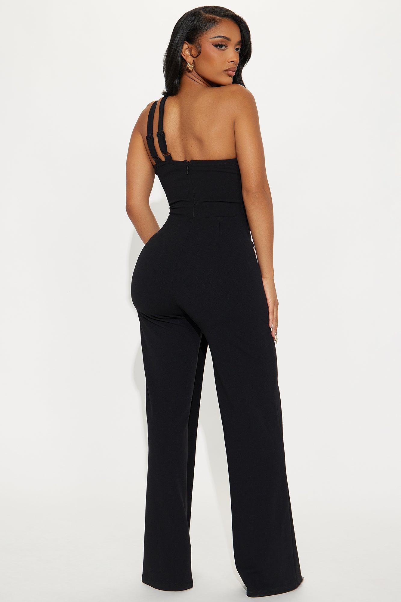 Styled for Success Jumpsuit - Black/combo Product Image