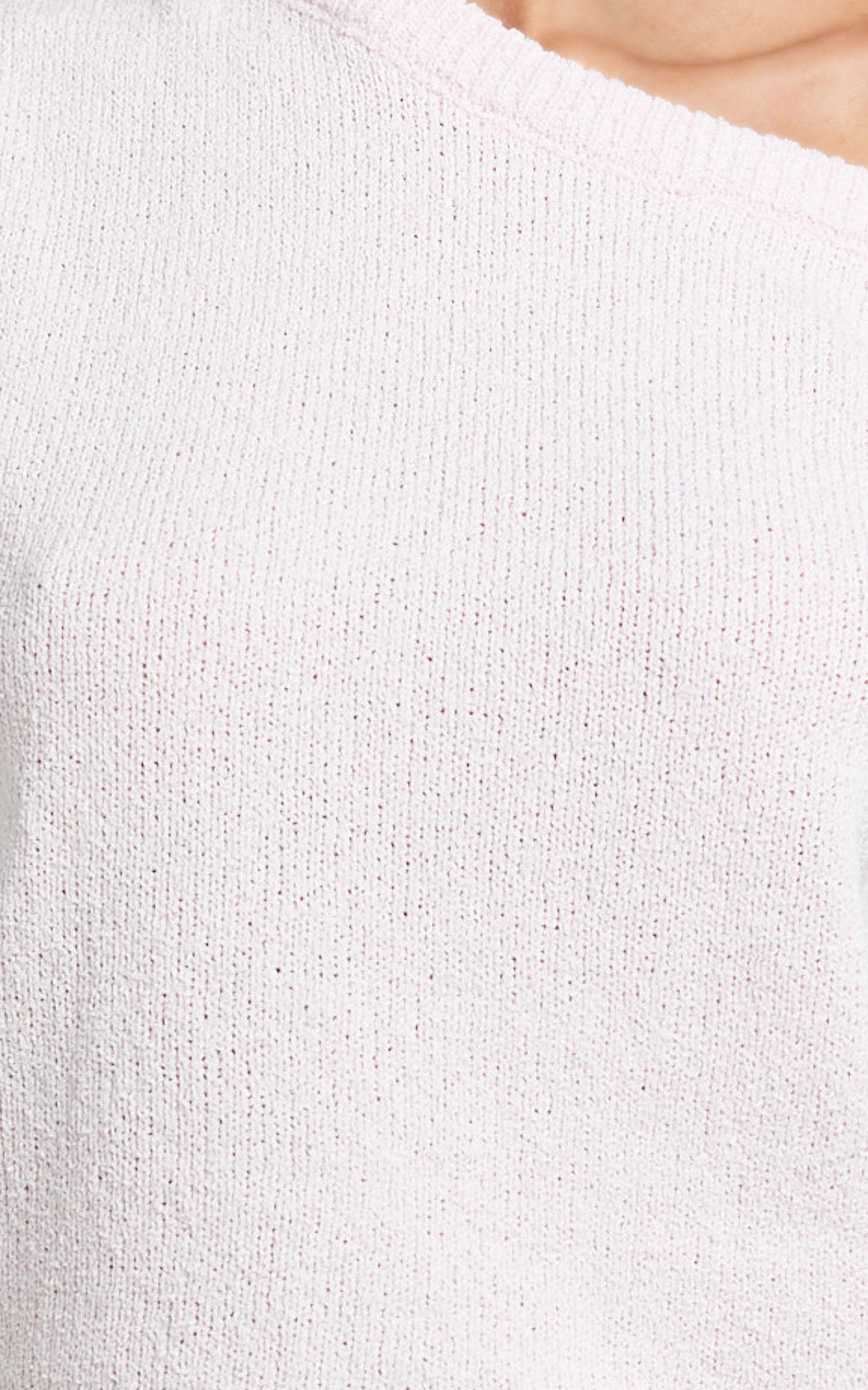 Marilou Top - Knit Off Shoulder Top in Pink Product Image