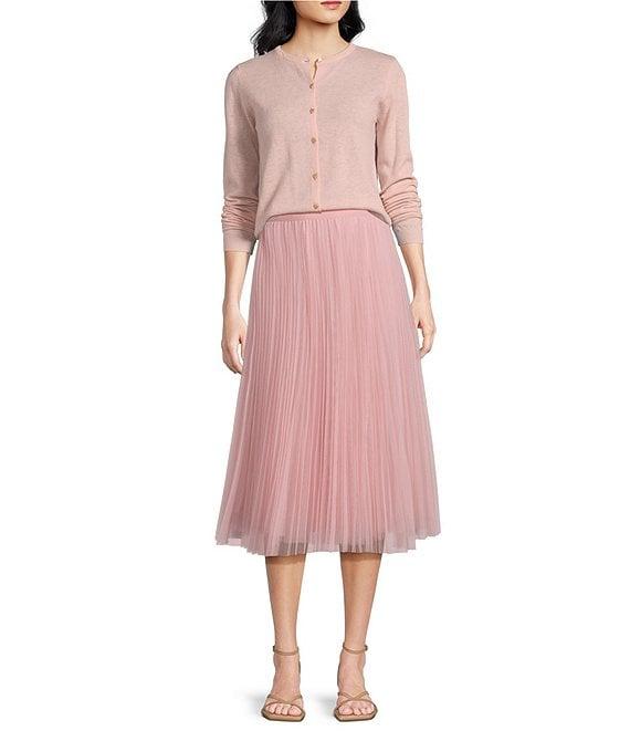 Lucy Paris Sharlene Tulle Midi Skirt Product Image