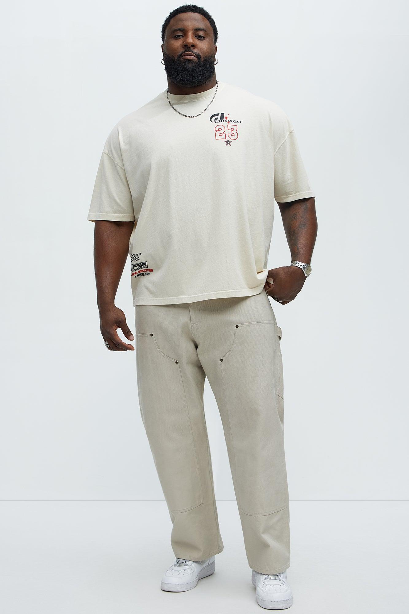 Life Becomes Limitless Oversized Short Sleeve Tee - Cream Product Image