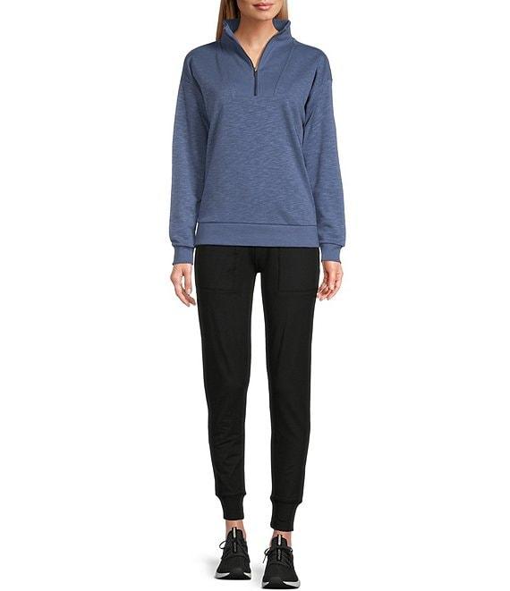 Kinesis High Rise Slim Suede Jersey Moisture Wicking Pull-On Joggers Product Image