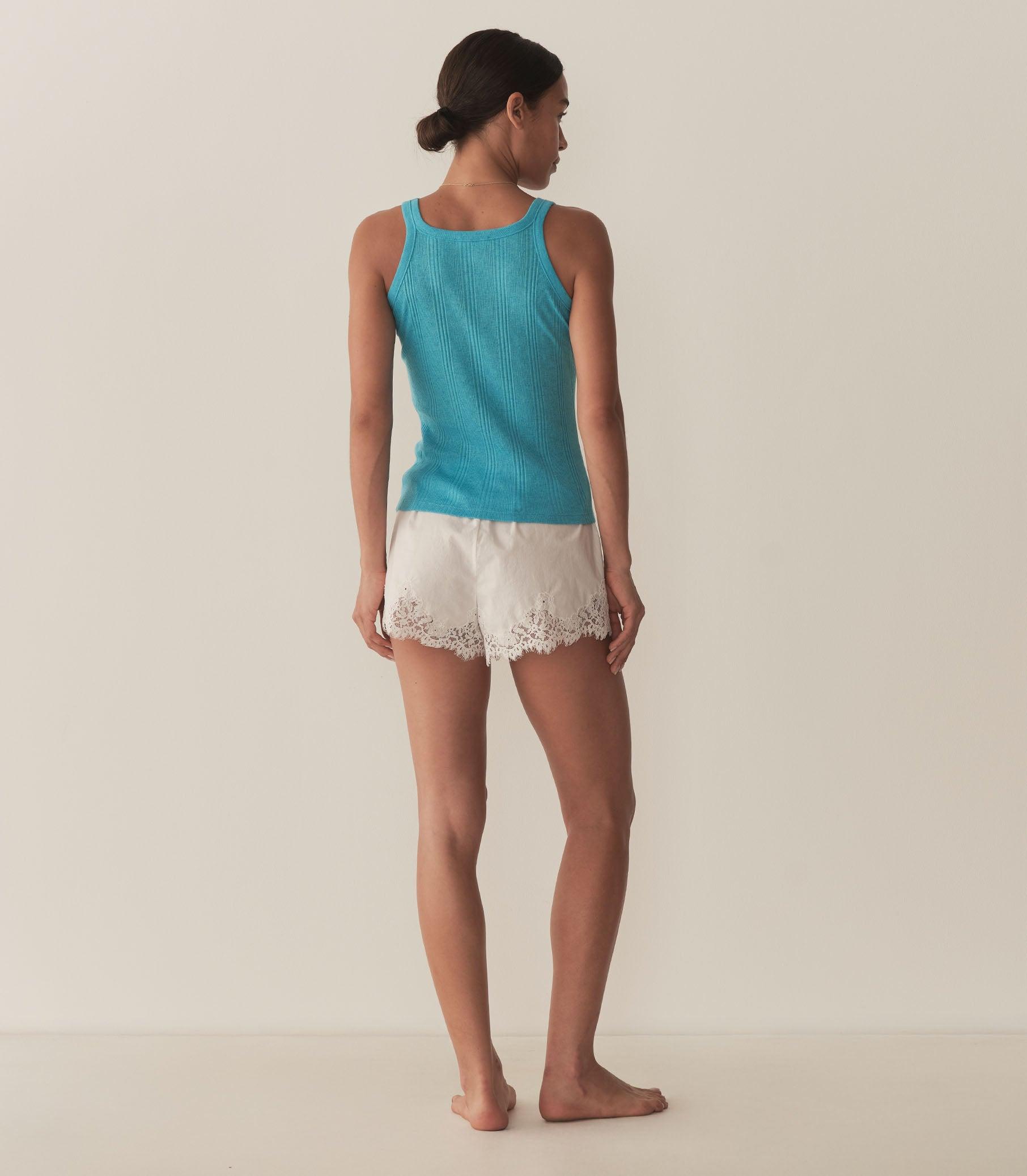 SEINE CASHMERE TANK -- MEDITERRANEAN SEA Product Image