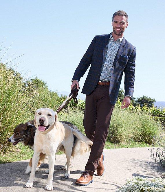 Johnston & Murphy Layered Paisley Print Long Sleeve Woven Shirt Product Image