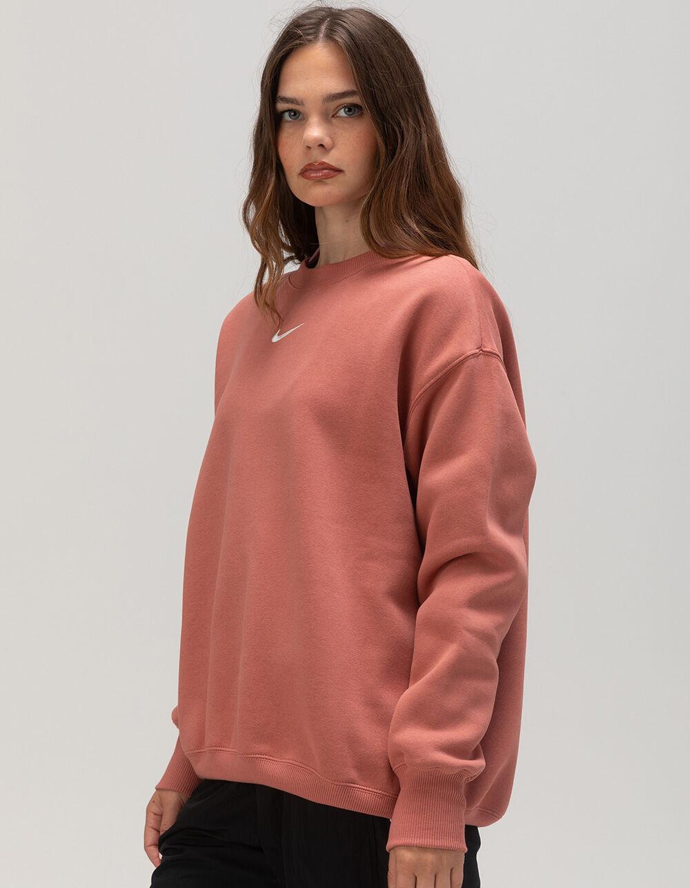 NIKE Sportswear Womens Oversized Crewneck Sweatshirt - CORAL Product Image