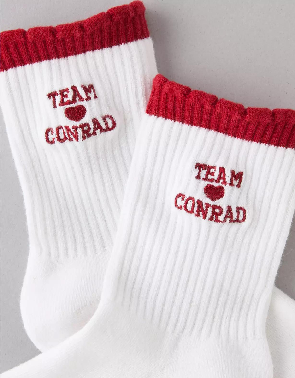 AE x The Summer I Turned Pretty Ruffle Cropped Crew Socks Product Image