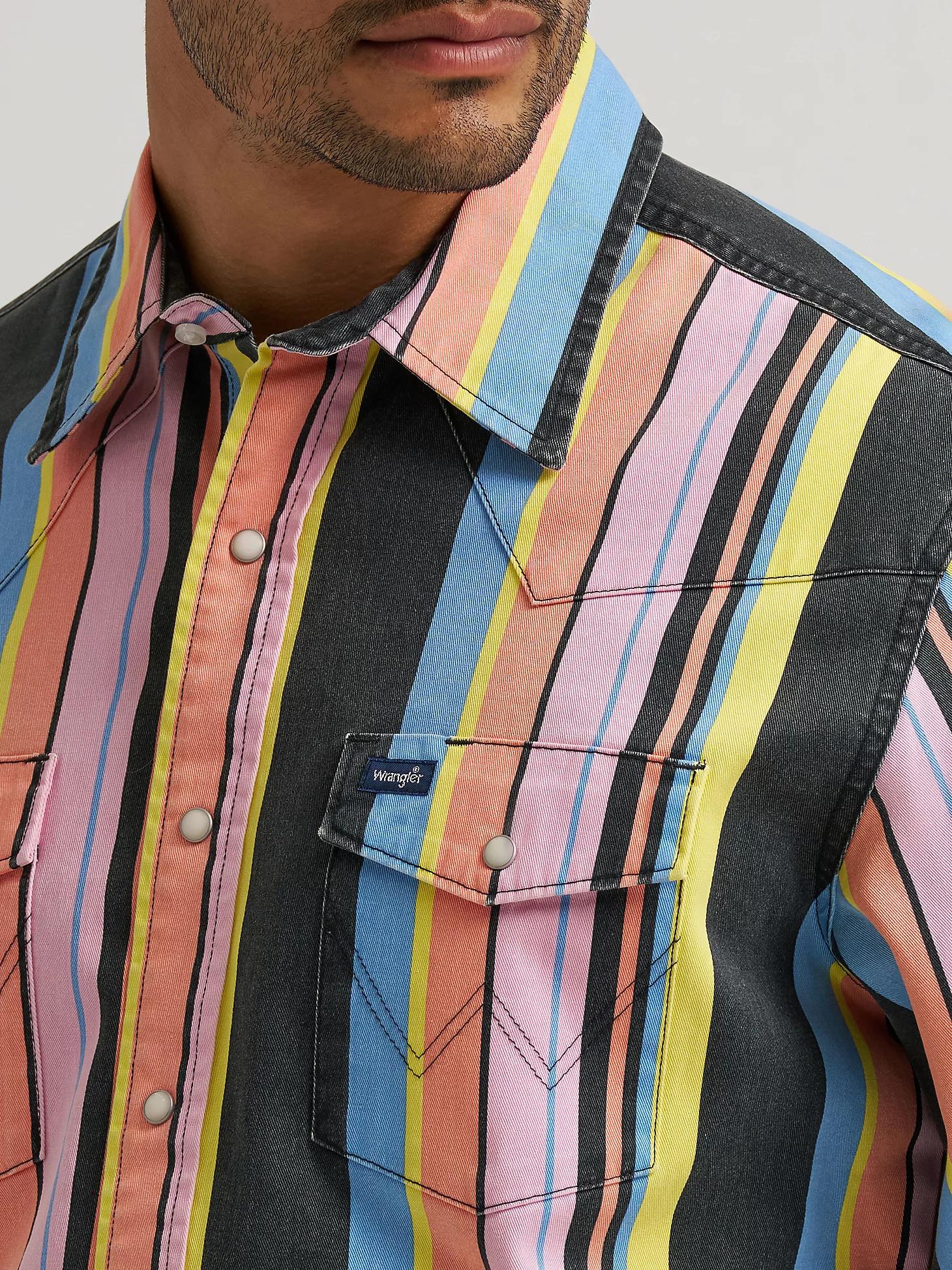 Vintage-Inspired Brushpopper Western Snap Workshirt | Men's SHIRTS | Wrangler® Product Image