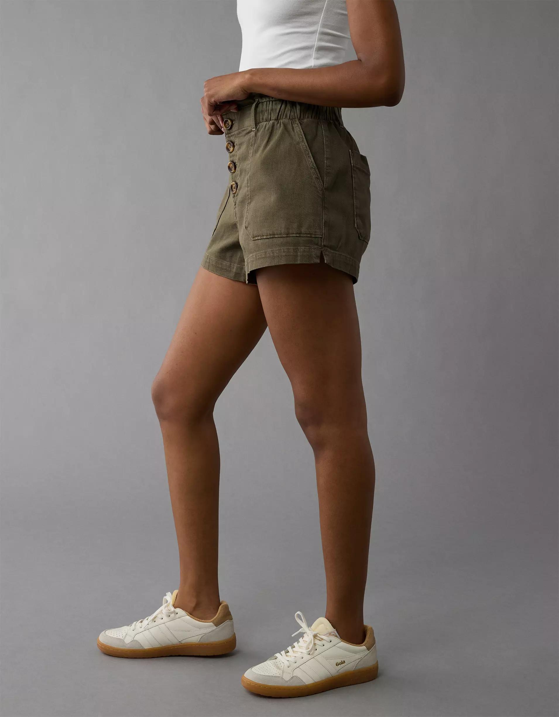 AE Dreamy Drape Stretch Paperbag Mom Short Product Image