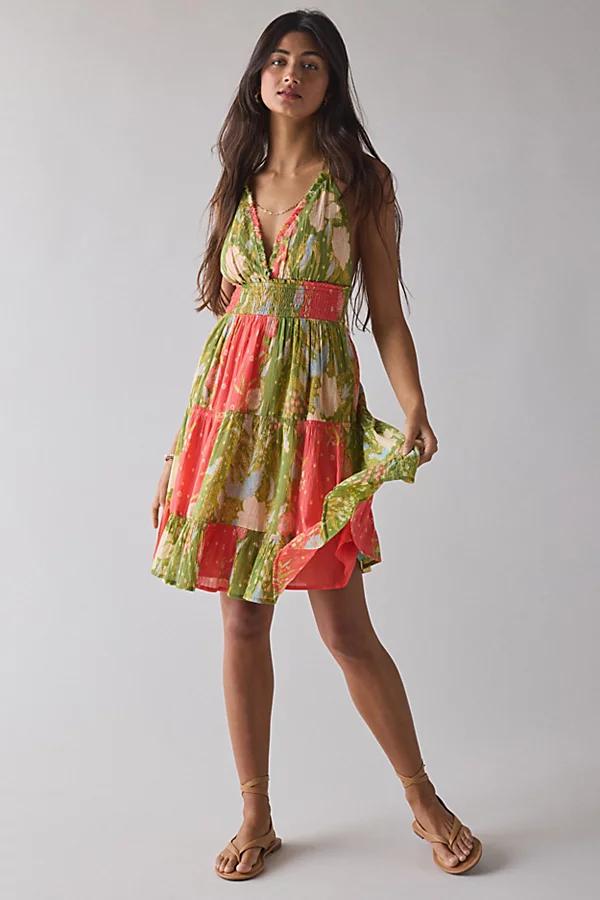 Kimchi Blue Phoebe Cotton Open-Back Halter Knee Length Dress Womens at Urban Outfitters Product Image