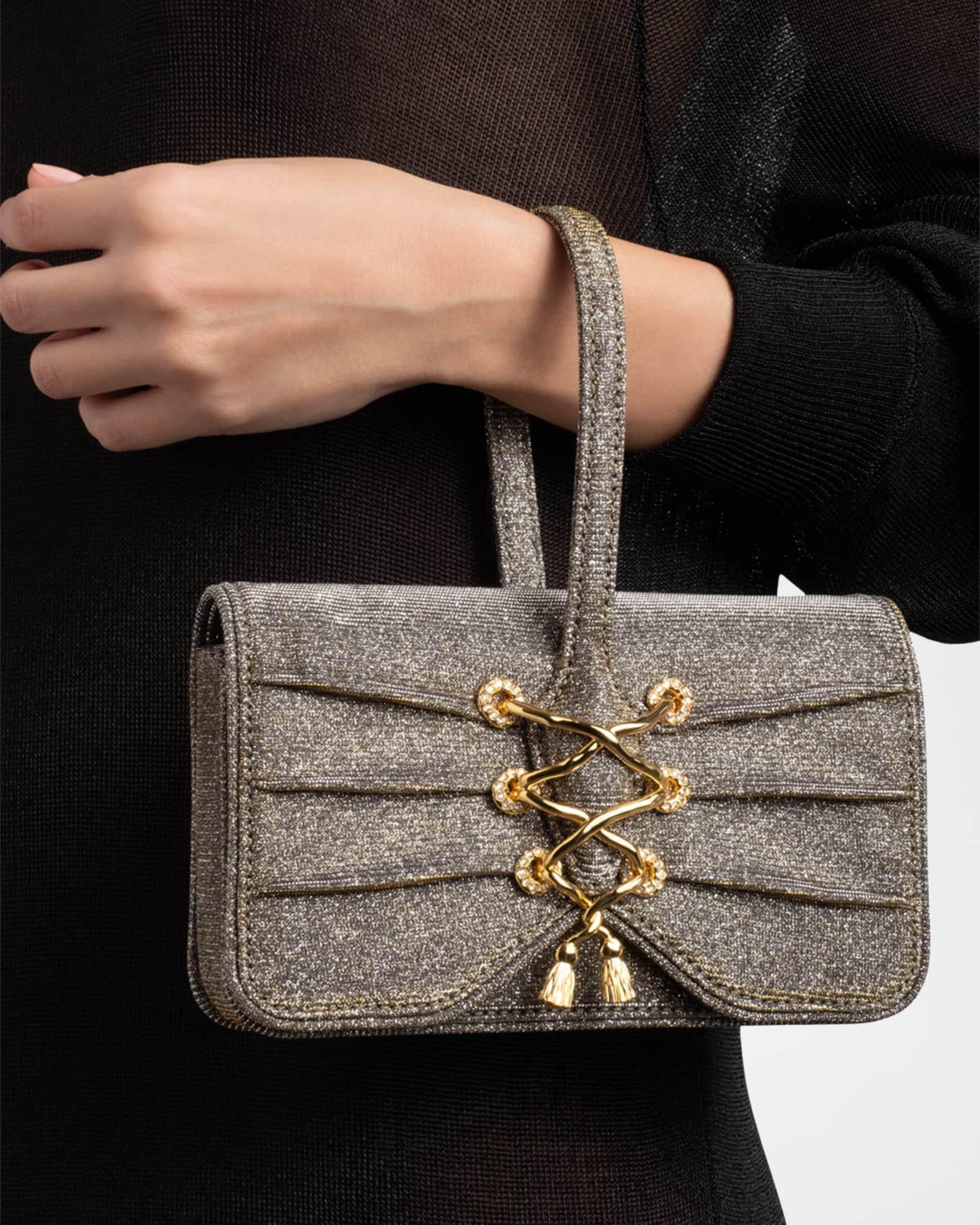 Lace-Up Glitter Wristlet Product Image