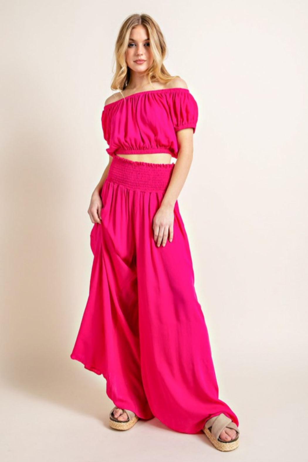 Cropped Top and Pants Set Product Image