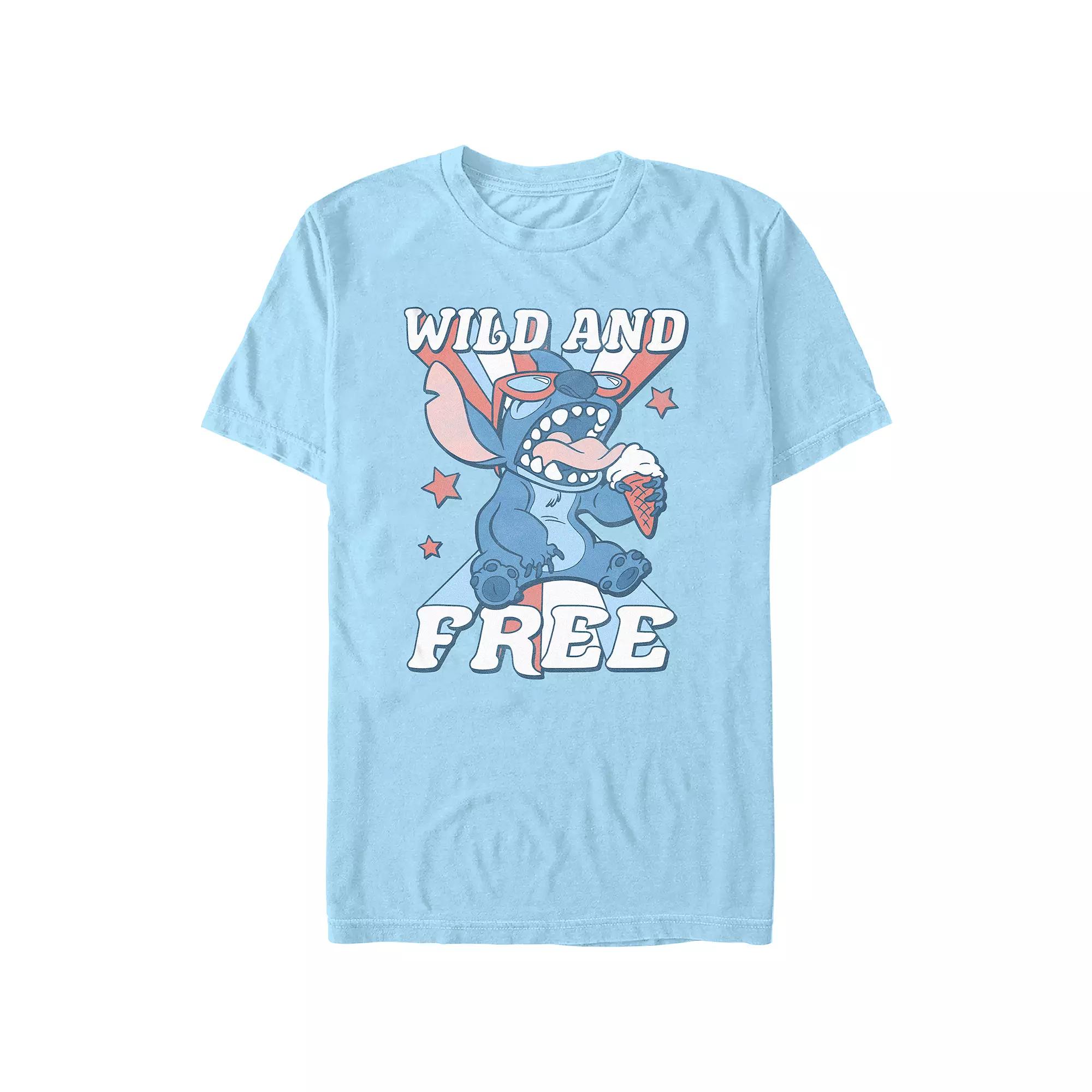 Disney's Lilo & Stitch Men's Wild And Free Graphic Tee,  Product Image
