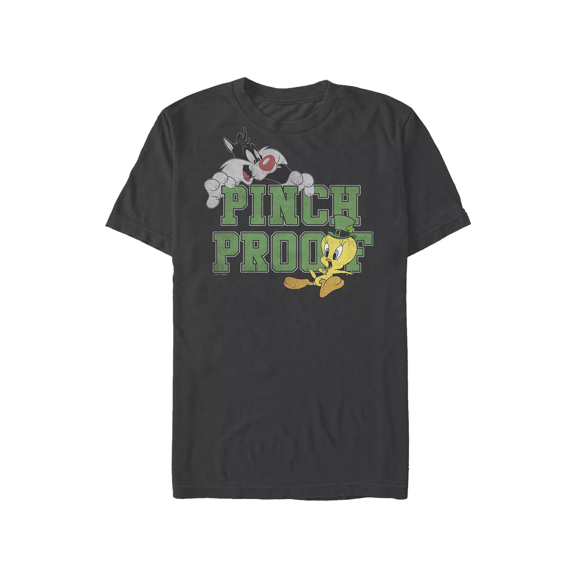 Men's Looney Tunes Sylvester And Tweety Pinch Proof Graphic Tee,  Product Image