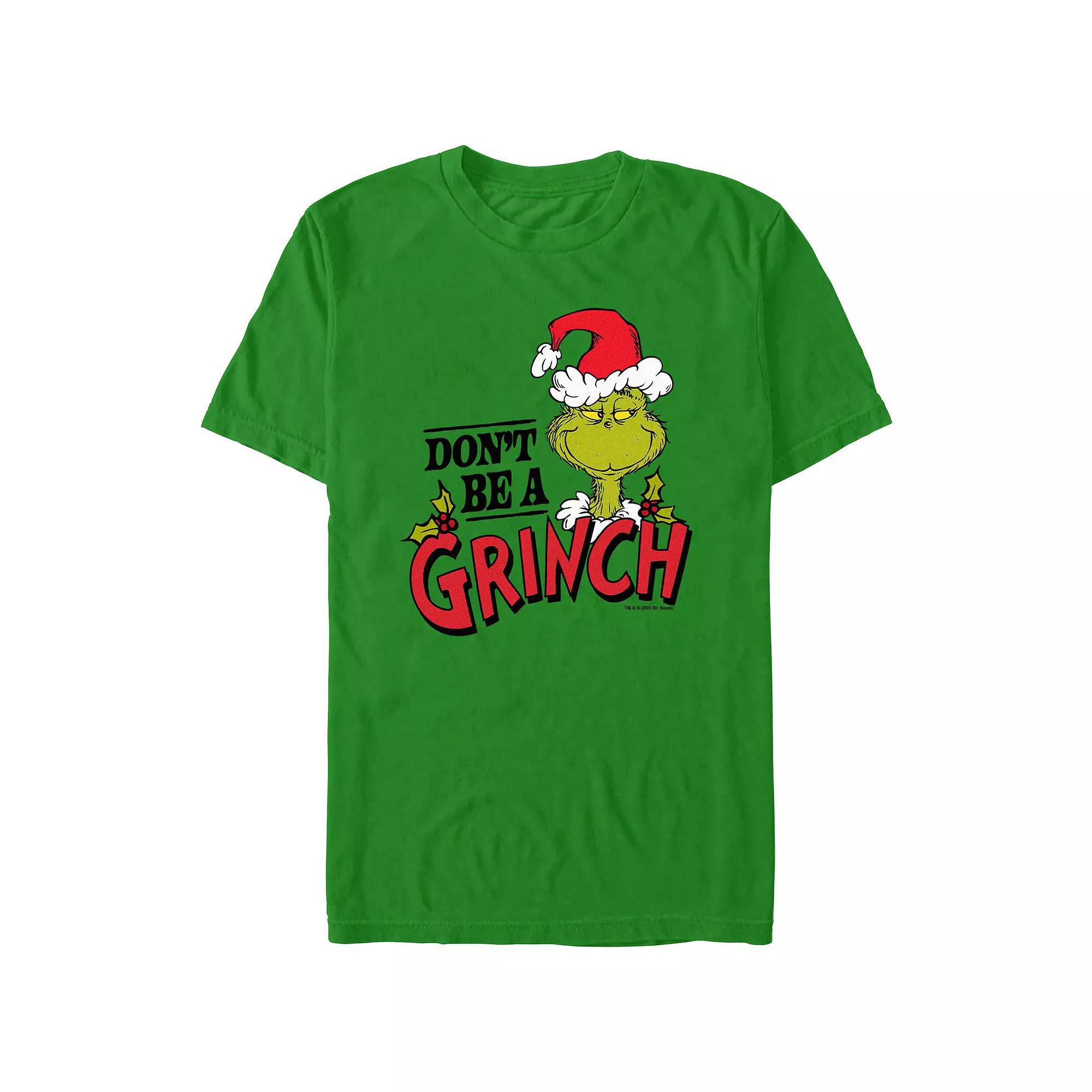 Big & Tall Dr. Seuss Don't Be A Grinch Graphic Tee, Men's,  Product Image