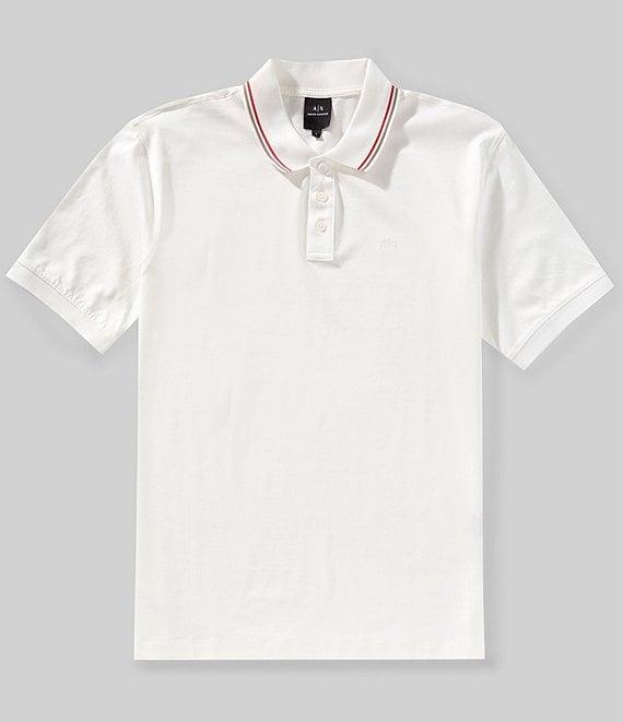 Armani Exchange Tonal Chest Logo Short Sleeve Polo Shirt Product Image
