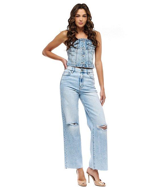 Hidden Jeans Logan High Rise Distressed Dad Jeans Product Image
