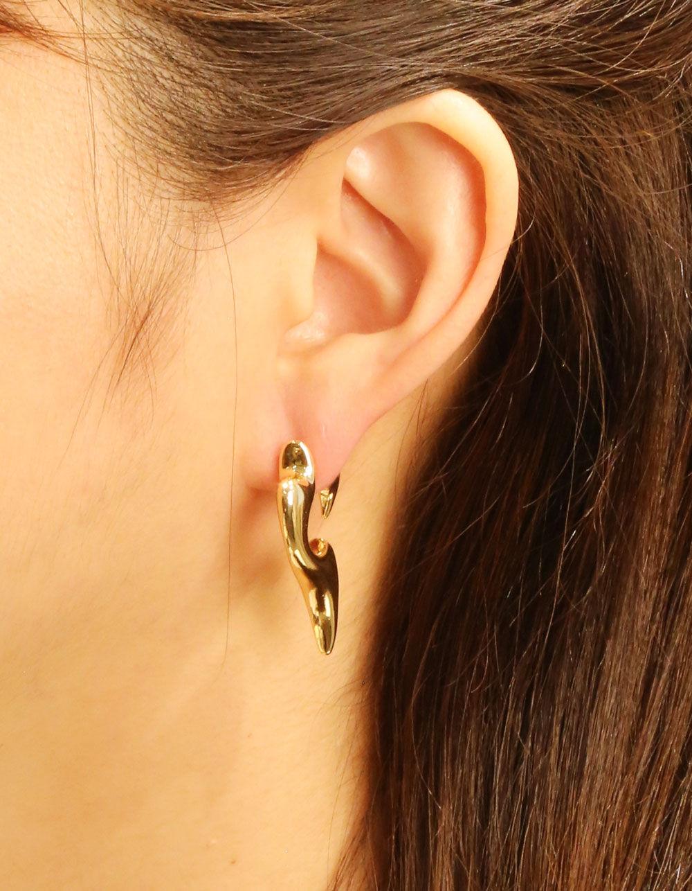 DO EVERYTHING IN LOVE Gold Dipped Angel Wings Post Earrings - GOLD Product Image