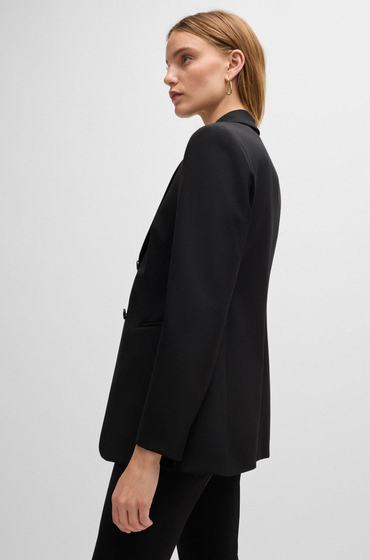 Slim-fit jacket in performance-stretch material Product Image