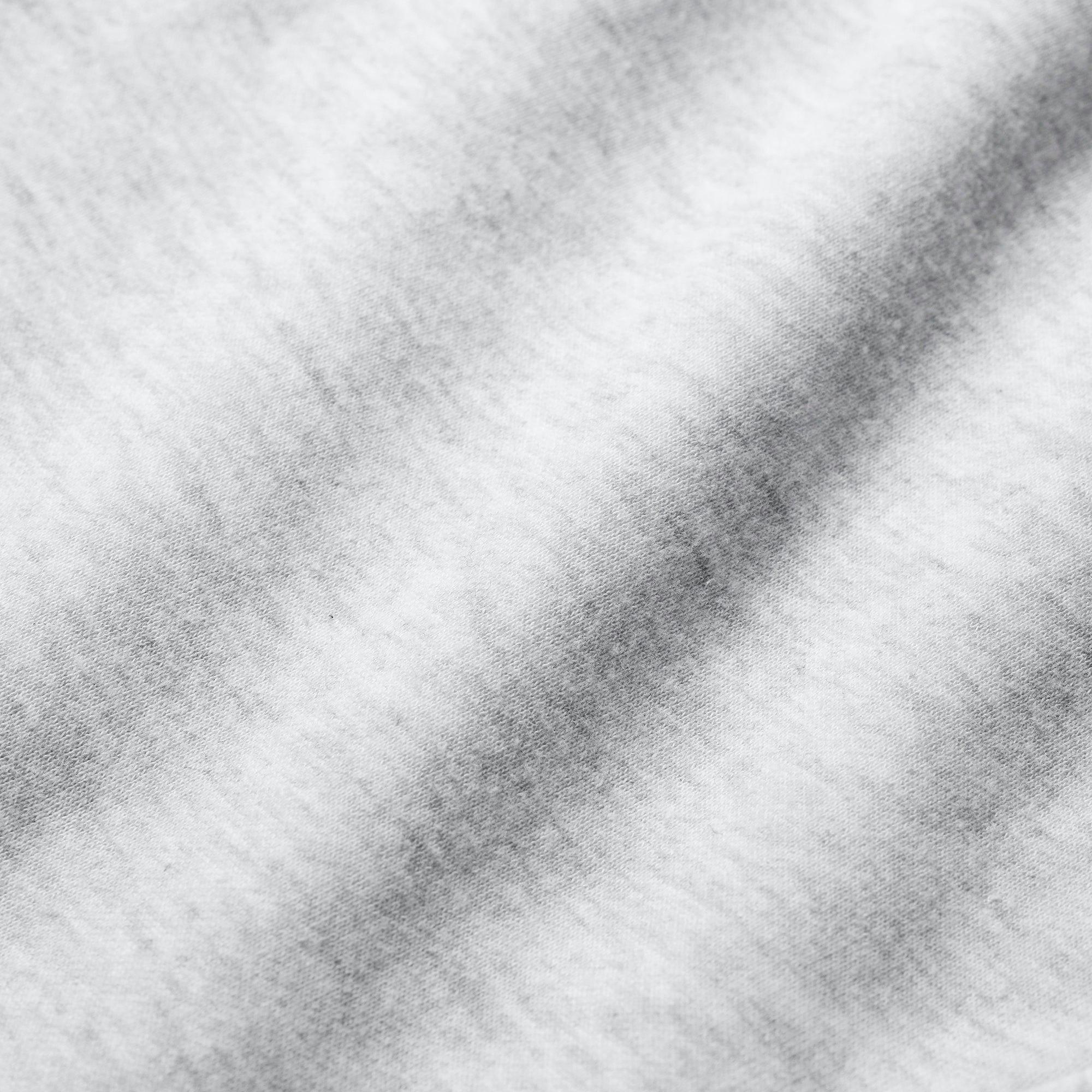 COTTON FLEECE POLO SWEATSHIRT | LIGHT HEATHER GREY Product Image