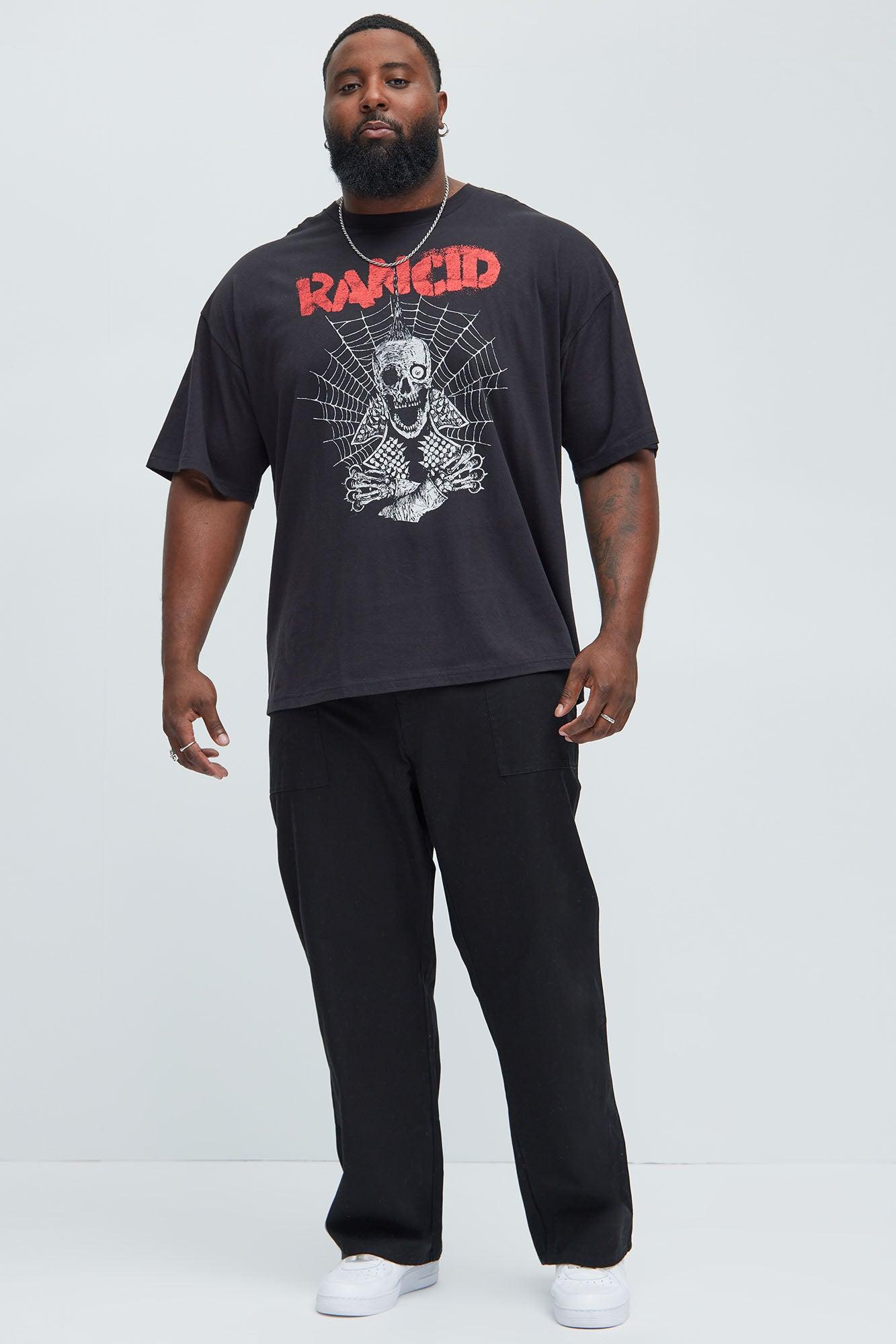 Berry Fatigue Straight Pants - Black Product Image