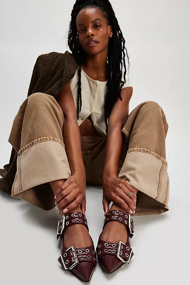 Lilly Buckle Slingback Flats Product Image